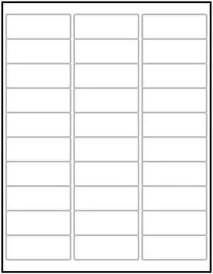 Laser Label Sheet, 2-5/8" x 1" Laser Finish, Flat Sheet and Pre-Die Cut Labels (Box of 100)