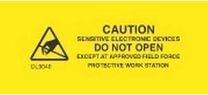 5/8" x 3" Caution Sensitive Electronic Devices Labels (500 per Roll)