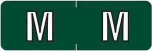 Barkley ABAM Compatible Mini "M" Labels, Laminated Stock, 1/2" X 1-1/2" Individual Letters - Roll of 500