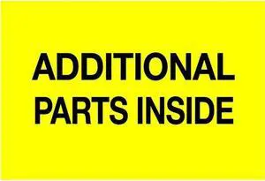 3" x 5" Additional Parts Inside Labels (500 per Roll)