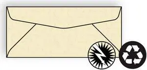 #10 Regular Business Envelopes, 4-1/8" x 9-1/2", 24#, Recycled, Fiber-Added, Smooth Imaging Finish, Sand (Box of 500)