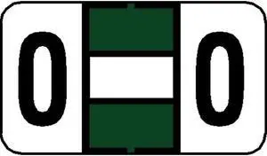Jeter 7200 Compatible "O" Labels, Laminated Stock, 15/16" X 1-5/8", Individual Letters - Pack of 225