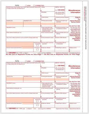 TFP 1099-MISC Federal Copy A - Pack of 1000