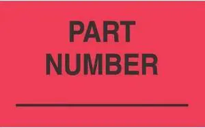 3" x 5" Part Number Labels (500 per Roll)
