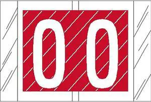 Tabbies Compatible "O" Labels, Laminated Stock, 1" X 1-1/2" Individual Letters - Roll of 500