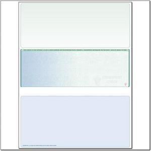 Blue to Green Rainbow Laser Check, Middle Position, Fingerprint II, Panels at 3-1/2 - 3-1/2 - 4 (Ream of 500)