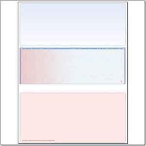 Red to Blue Rainbow Laser Check, Middle Position, Fingerprint II, Panels at 3-1/2 - 3-1/2 - 4 (Ream of 500)