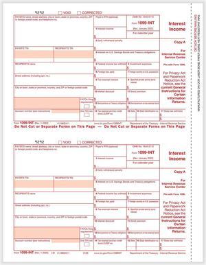 TFP 1099-INT Federal Copy A - Pack of 1000