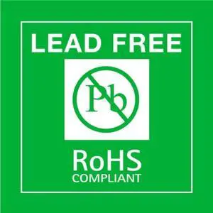 2" x 2" Lead Free RoHS Compliant Labels (500 per Roll)