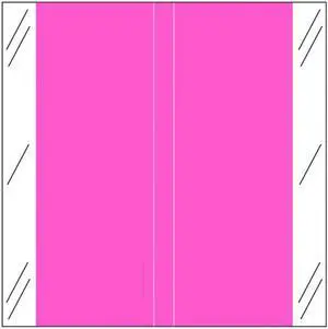 Tabbies 11600 Compatible Solid Pink Labels, 100# laminated stock, 1-1/2" x 1-1/2" Individual Colors - Roll of 502