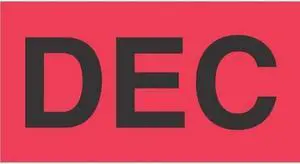 3" x 6" December Labels (500 per Roll)