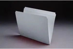 11pt White Folders, Full Cut Reinforced TOP TAB, Letter Size (Box of 100)
