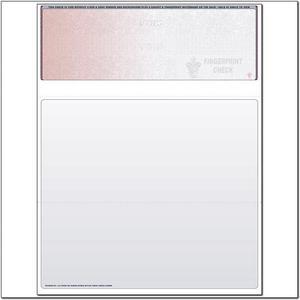 Red to Gray Rainbow Laser Check, Top Position, Fingerprint II, Panels at 3-1/2 - 4 - 3-1/2 (Ream of 500)