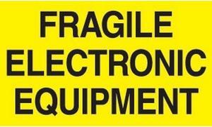 3" x 5" Fragile Electronic Equipment Labels (500 per Roll)