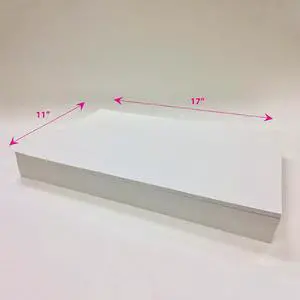 11" x 17" White 20# Stock Non-Impact Laser & Copier Paper (Carton of 2500)