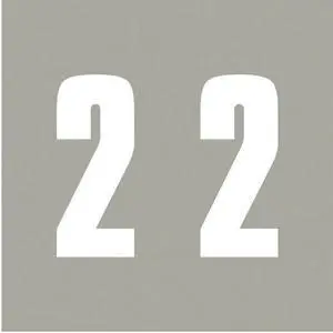 IFC CL3300 Compatible Numeric "2" Labels, Laminated Stock,1-7/8" x 1-7/8" Individual Numbers - Roll of 500