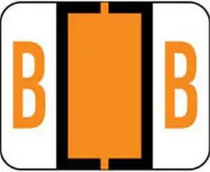 Smead Compatible "B" Labels, Polylaminated Stock, 1" X 1-1/4" Individual Letters - Roll of 500