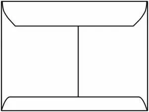 Open Side Booklet Envelopes, 9" x 12", 28#, White, Center Seam (Box of 500)