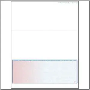 Red to Blue Rainbow Laser Check, Bottom Position, Fingerprint II, Tri-Fold (Ream of 500)