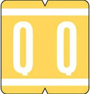 VRE/GBS Compatible "Q" Labels, Polylaminated Stock, 1.3 " X 1-1/4" Individual Letters - 200 Per Pack