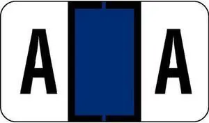 Jeter 2500 Compatible "A" Labels, Laminated Stock, 15/16" X 1-5/8" Individual Letters - Roll of 500