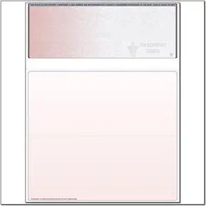 Red to Gray Rainbow Laser Check, Top Position, Fingerprint II, Tri-Fold (Ream of 500)