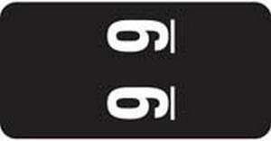 Smead Compatible Numeric "9" Labels, Matte Stock, 2" X 1" Individual Numbers - Roll of 250