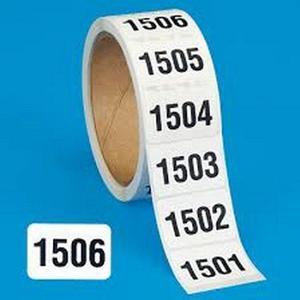 1" x 1-1/2" Numbers 1501-2000 (500 per Roll)