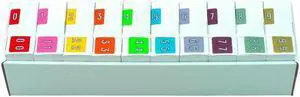 Barkley FNBRM Compatible  Numeric Labels, Laminated Stock, 1-1/2" x 1-1/2", Starter Set - 10 Rolls of 500