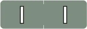 Barkley ABAM Compatible Mini "I" Labels, Laminated Stock, 1/2" X 1-1/2" Individual Letters - Roll of 500