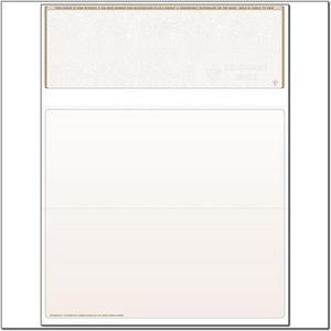 Brown Laser Check, Top Position, Fingerprint II, Panels at 3-1/2 - 3-1/2 - 4 (Ream of 500)