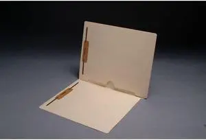 11pt Manila Folders, Full Cut END TAB, Letter Size, Full Open Bottom Back Pocket, Fasteners Pos #1 & #3 (Box of 50)