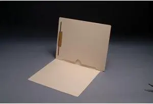 11pt Manila Folders, Full Cut END TAB, Letter Size, Full Open Bottom Back Pocket, Fastener Pos #1 (Box of 50)