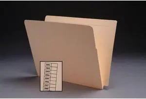 11pt Manila Folders, Full Cut 2-Ply End Tab, Interlock Reinforced, Letter Size (Box of 50)