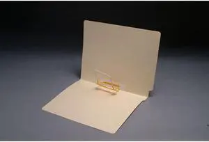 11pt Manila Folders, Full Cut 2-Ply END TAB, Letter Size, Spaceclip Fastener Pos #5 (Box of 50)