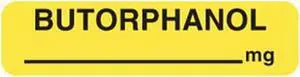 Butorphanol - mg 1-1/4" x 5/16" Yellow Label (Roll of 760)