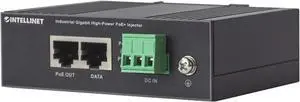 Intellinet Industrial Gigabit High-Power PoE+ Injector, 1 x 30 W Port, IEEE 802.3at/af Power over Ethernet (PoE+/PoE), Metal Housing