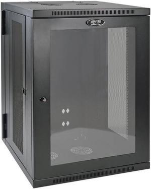 Tripp Lite SRW18USG SmartRack 18U Low-Profile Switch-Depth WallMount Rack Enclosure Cabinet