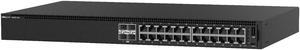 Dell EMC Networking N1124P-ON - Switch - Managed - 24 x 10/100/1000 (12 PoE+) + 4 x 10 Gigabit SFP+ - front to back airf