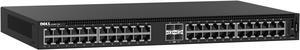 Dell EMC Networking N1148T-ON - Switch - Managed - 48 x 10/100/1000 + 4 x 10 Gigabit SFP+ - front to back airflow - rack