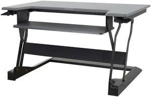 Ergotron 33-397-085 WorkFit-T, Standing Desk Workstation (Black with Grey Surface)