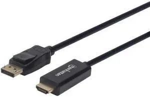 Manhattan 153201 4K @ 60 Hz DisplayPort to HDMI Cable (6-Foot)
