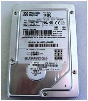 Western Digital 4.3Gb 5400 Rpm Eide Hard Disk Drive. Dma Ata66(Ultra) 3.5 Inch Low Profile (1.0 Inch)