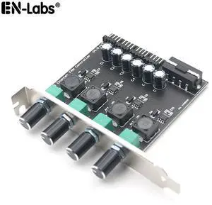 EnLabs 4 Channel 12V3A High Power 3pin & 4pin Fan Speed Controller w/ PCI Slot Cover,Support CPU Water Cooler,DDC D5 Water Pump Water Cooling Kit DIY EnLabs 4 Channel 12V3A High Power 3pin & 4pin Fan Speed Controller w/ PCI Slot Cover,Support CPU Water Cooler,DDC D5 Water Pump Water Cooling Kit DIY