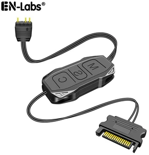 EnLabs 5V 3pin ARGB Controller for Computer PC RGB Fan,5V 3 Pin to SATA LED Controller Cable Adapter for Light Strip,Water Cooler Radiators - 1.64FT EnLabs 5V 3pin ARGB Controller for Computer PC RGB Fan,5V 3 Pin to SATA LED Controller Cable Adapter for Light Strip,Water Cooler Radiators - 1.64FT