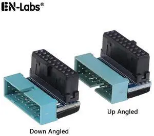 EnLabs U320PINAD90D USB 3.0 Motherboard 20pin Header Male to Female Extension Adpaters UP & Down Angled 90 Degre Adpater Included ,USB3.0 19pin/20pin Extender Connector for Motherboard Mainboard EnLabs U320PINAD90D USB 3.0 Motherboard 20pin Header Male to Female Extension Adpaters UP & Down Angled 90 Degre Adpater Included ,USB3.0 19pin/20pin Extender Connector for Motherboard Mainboard