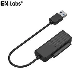 EnLabs U32SATA25 2.5" SATA II to USB 3.0 Converter w/UASP,USB 3.0 to Serial ATA 22pin Hard Drive Adapter Cable External Hard Drive Disk Hard Disk for 2.5" HDD/SSD - JMS578 chipset EnLabs U32SATA25 2.5" SATA II to USB 3.0 Converter w/UASP,USB 3.0 to Serial ATA 22pin Hard Drive Adapter Cable External Hard Drive Disk Hard Disk for 2.5" HDD/SSD - JMS578 chipset
