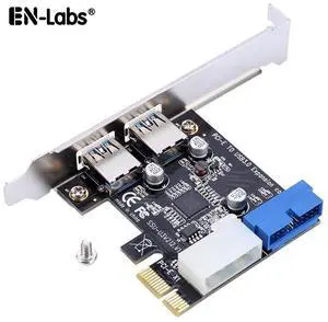 4 Port PCIE PCI-e to USB 3.0 (2 x Type A+ 20 Pin Internal) Expansion Card Hub Controller PCI Express Card Adapter w/ Molex Power 4 Port PCIE PCI-e to USB 3.0 (2 x Type A+ 20 Pin Internal) Expansion Card Hub Controller PCI Express Card Adapter w/ Molex Power