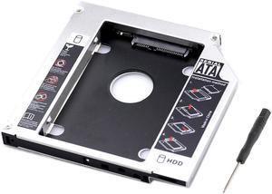 Storite Optical Bay 2nd Hard Drive Caddy, Universal for 9.5mm CD/DVD Drive  Slot (for SSD and HDD)