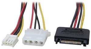 EN-Labs SATA to 4Pin Power Splitter Cable - SATA to IDE LP4 and Floppy Drive Molex SP4 4-pin Female Adpater Y Cable - 8 Inches EN-Labs SATA to 4Pin Power Splitter Cable - SATA to IDE LP4 and Floppy Drive Molex SP4 4-pin Female Adpater Y Cable - 8 Inches